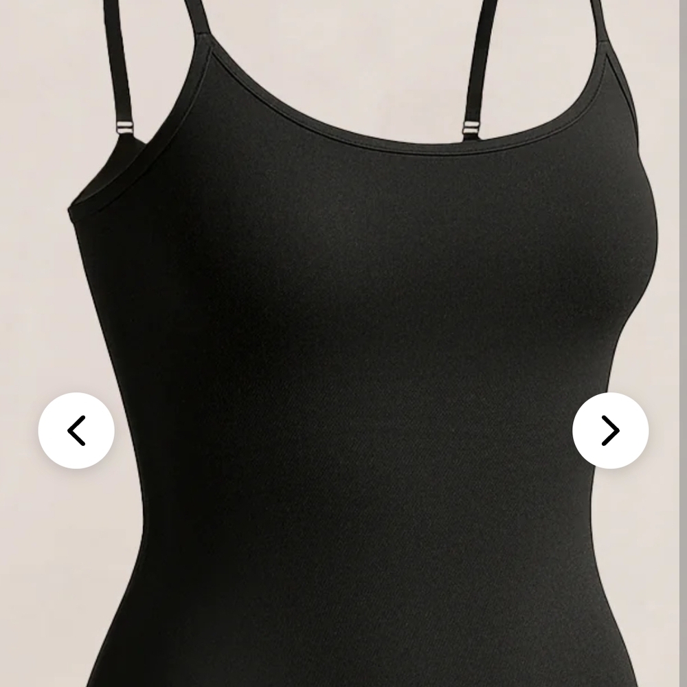 Essentials Scoop Neck Cami in Black